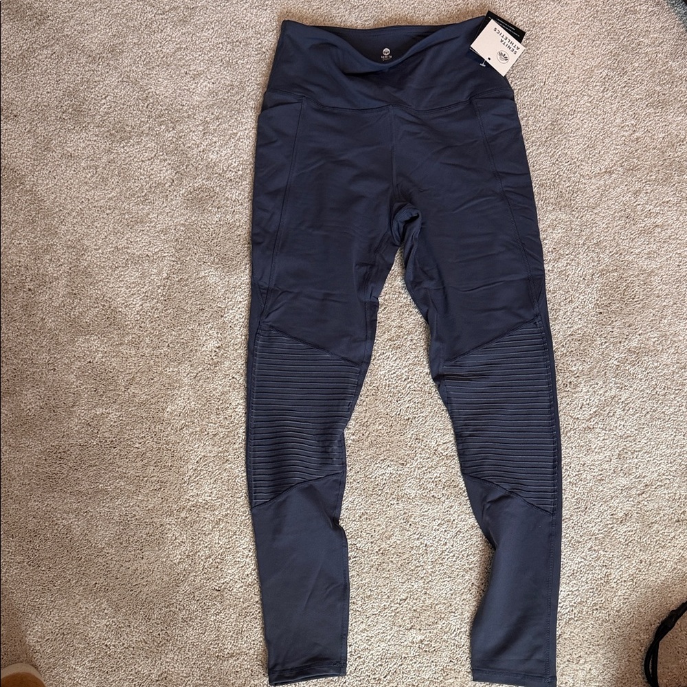 Navy Blue Athletic Leggings